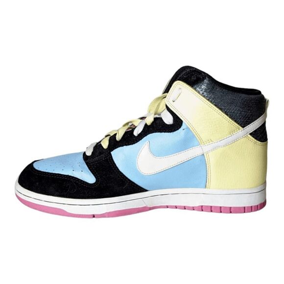 NIKE Dunk High 'High Powder Blue Lemon' Sneakers Size 10 - Picture 6 of 9